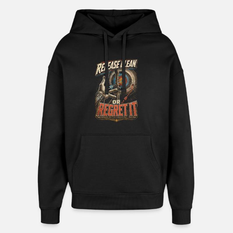 Archer à l’arc - Sweat à capuche unisexe Stanley/Stella Oversized - noir
