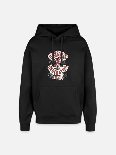 Badass Generation X 1973 - Oversized Unisex Hoodie by Stanley/Stella - black