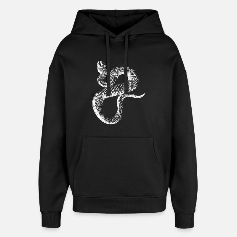 Serpent 3.1 - Sweat à capuche unisexe Stanley/Stella Oversized - noir
