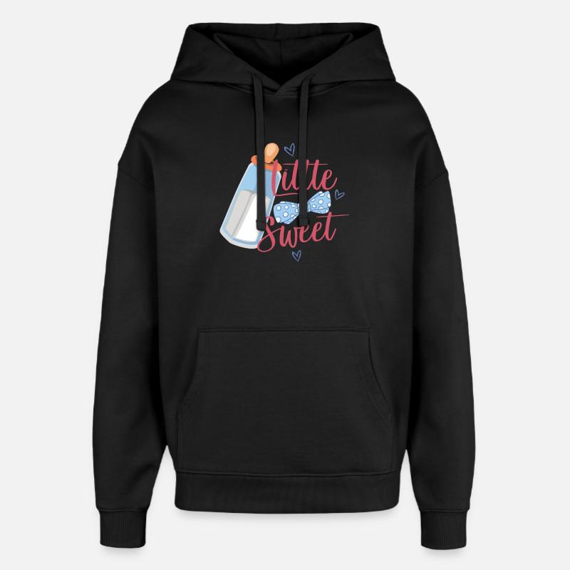 Bébé petit et doux - Sweat à capuche unisexe Stanley/Stella Oversized - noir