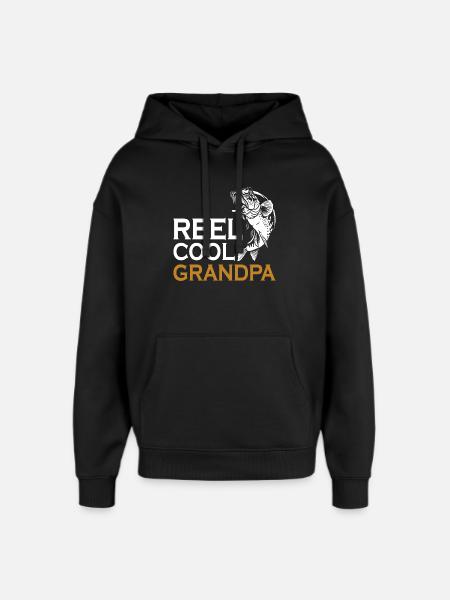 Opa Conquer Angelrolle Cool - Oversized Unisex Hoodie von Stanley/Stella - Schwarz