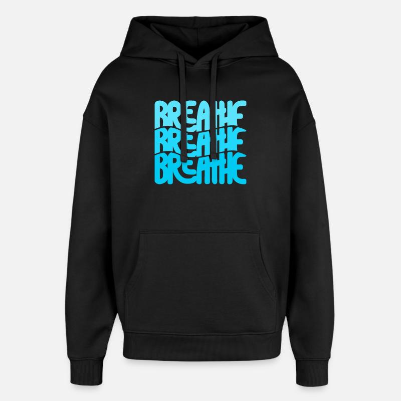 Respira - Oversized Unisex Hoodie by Stanley/Stella - black