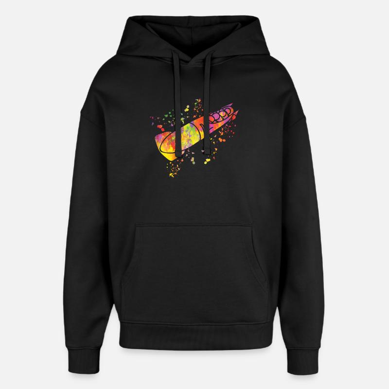 Bob Freineur d’équipe Bob - Sweat à capuche unisexe Stanley/Stella Oversized - noir