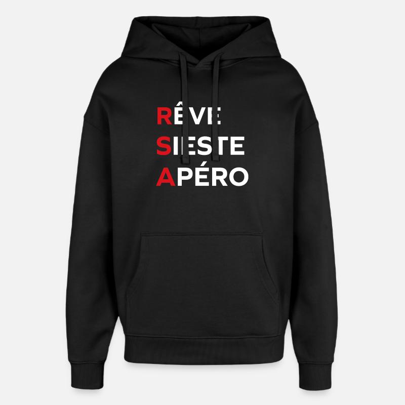 Dreams Nap Aperitif rsa - Oversized Unisex Hoodie by Stanley/Stella - black
