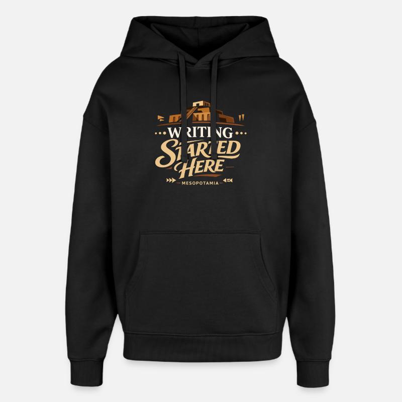 Mésopotamie ancienne, Sumérien - Sweat à capuche unisexe Stanley/Stella Oversized - noir