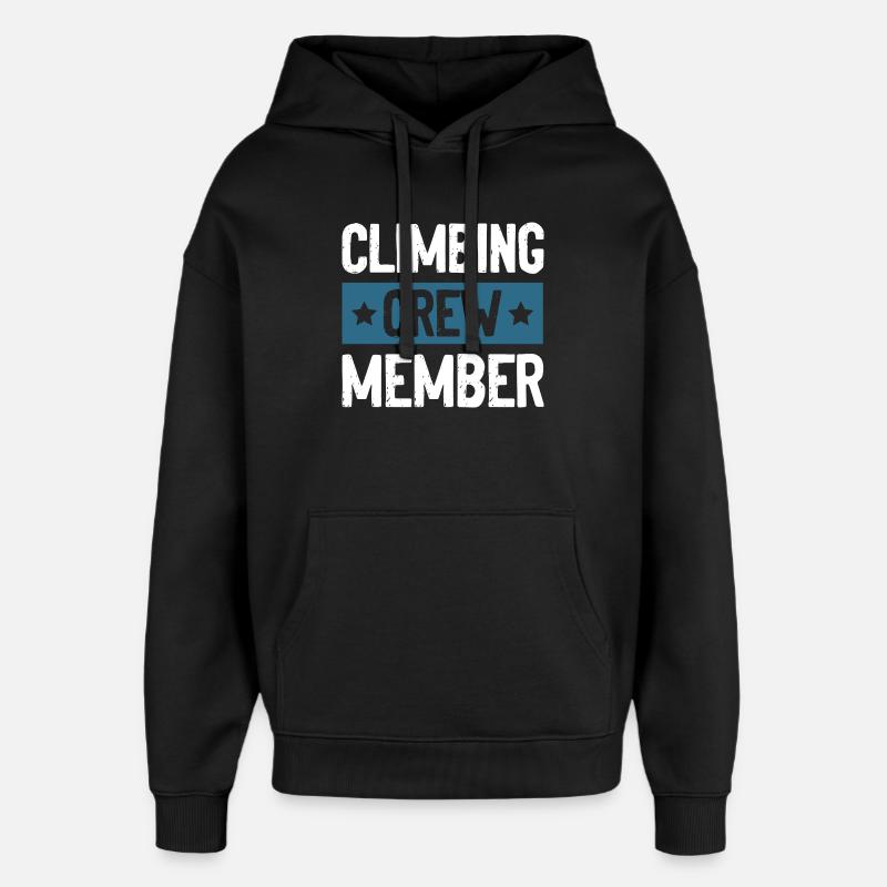 Climbing Crew - Oversized Unisex Hoodie by Stanley/Stella - black