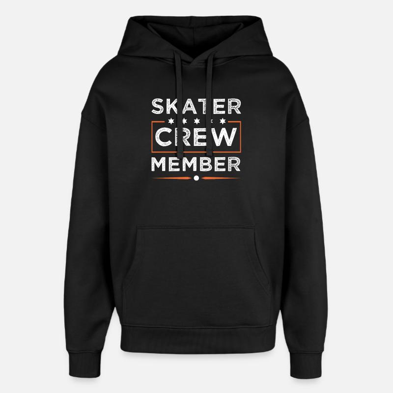 Équipe de patineurs - Sweat à capuche unisexe Stanley/Stella Oversized - noir