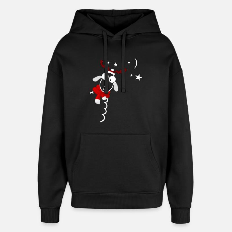 Weihnachten - Oversized Unisex Hoodie von Stanley/Stella - Schwarz