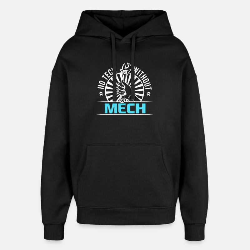 Mechanical Engineering Mechanical Engineer - Oversized Unisex Hoodie by Stanley/Stella - black