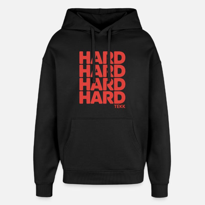 Hardtekk Tekke Allemagne de l’Est - Sweat à capuche unisexe Stanley/Stella Oversized - noir