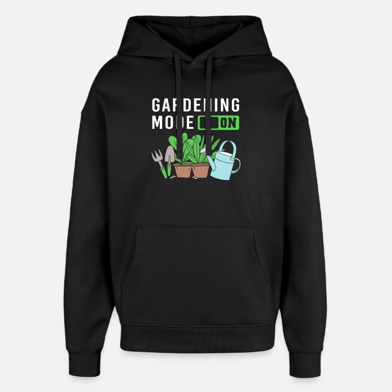 Cadeau de compost de vers - Sweat à capuche unisexe Stanley/Stella Oversized - noir
