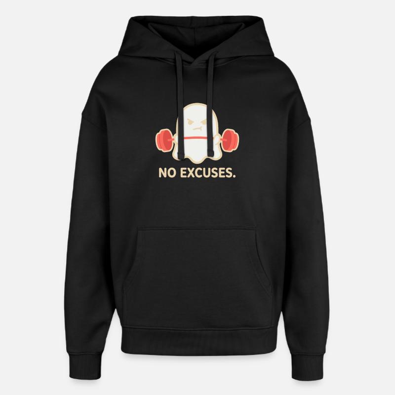 Ascenseur fantôme sans excuses - Sweat à capuche unisexe Stanley/Stella Oversized - noir