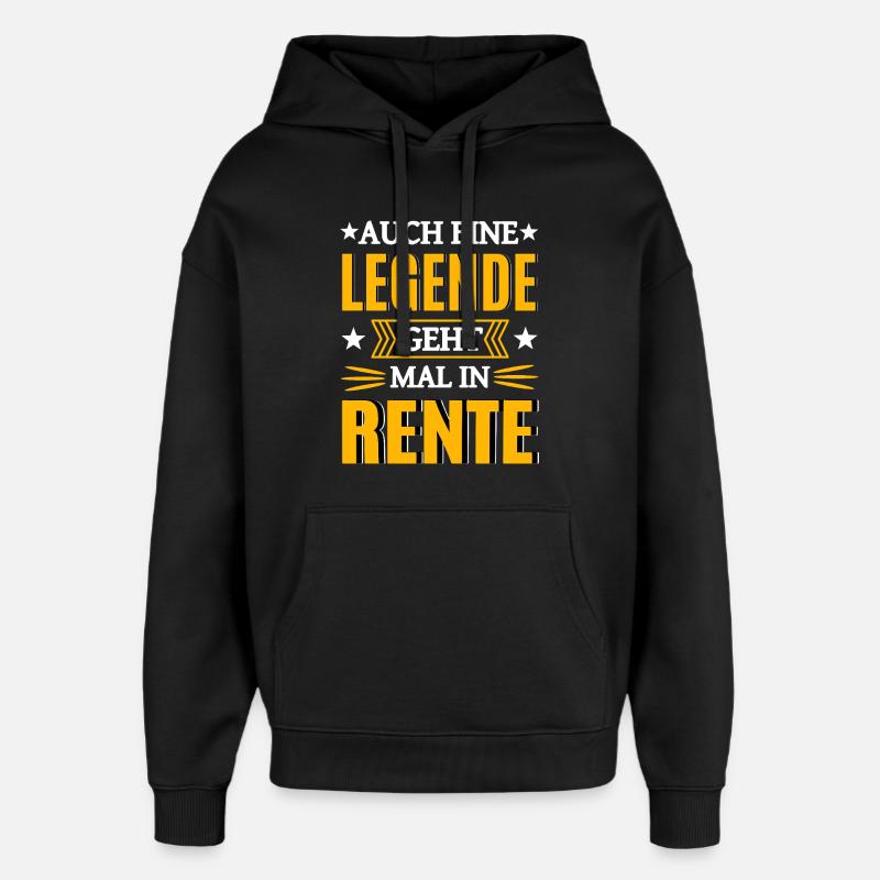 Légende à la retraite - Sweat à capuche unisexe Stanley/Stella Oversized - noir