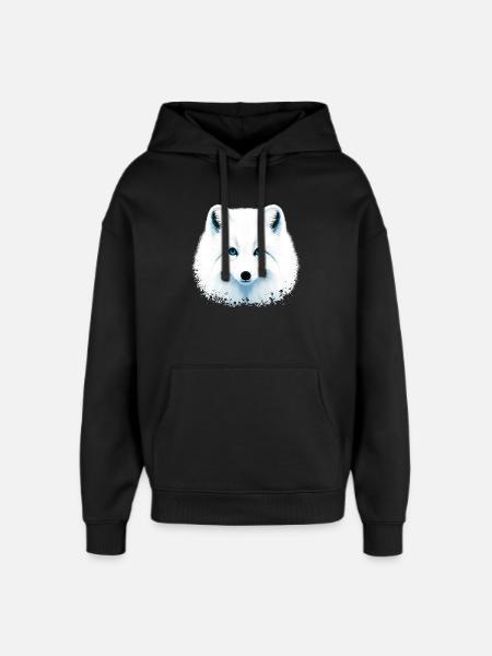 Arctic fox - Oversized Unisex Hoodie by Stanley/Stella - black