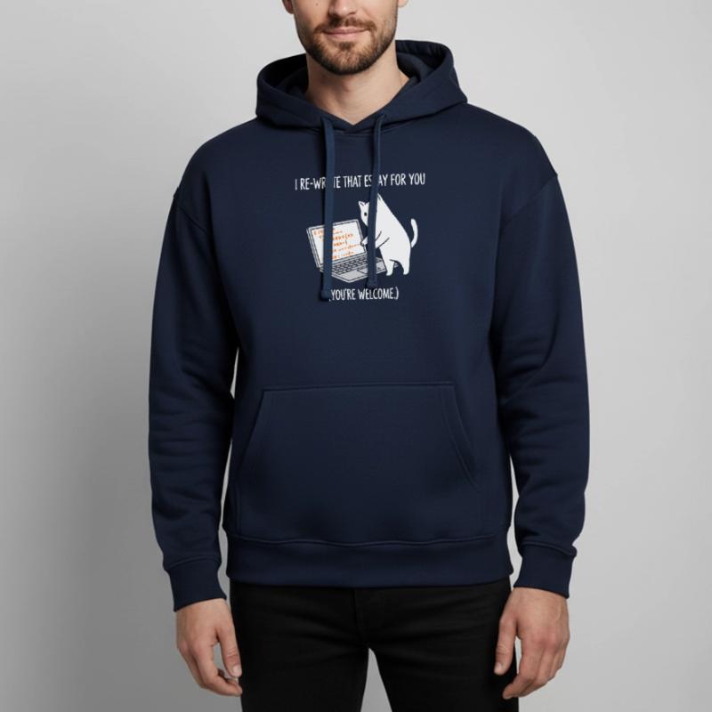 Code cat explains tasks Oversized Unisex Hoodie by Stanley/Stella