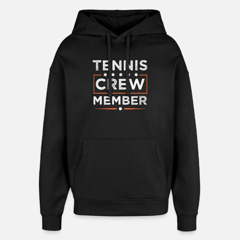 Équipe de tennis - Sweat à capuche unisexe Stanley/Stella Oversized - noir