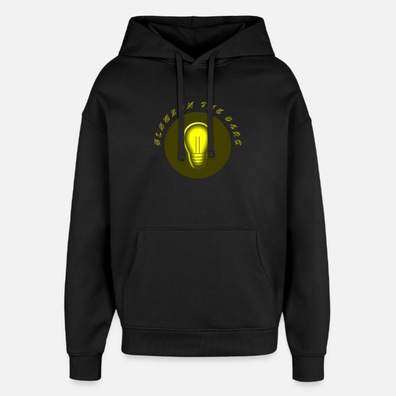 leuchtet im Dunkeln electro Strom Problem - Oversized Unisex Hoodie von Stanley/Stella - Schwarz