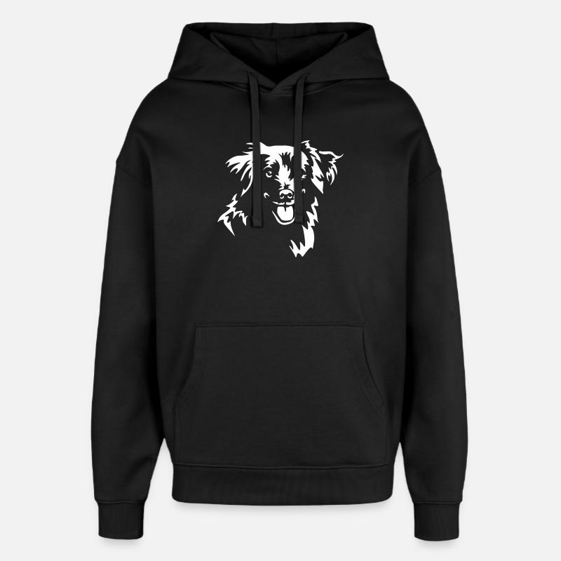 Berger des Pyrenees Kopf "Black Edition" - Oversized Unisex Hoodie von Stanley/Stella - Schwarz