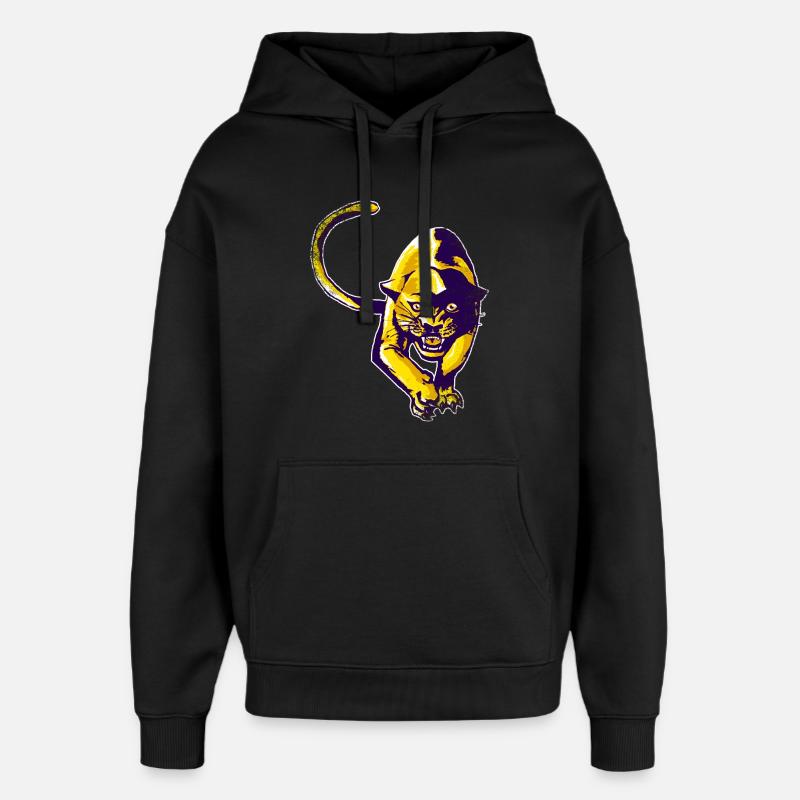 Panthère dorée - Sweat à capuche unisexe Stanley/Stella Oversized - noir