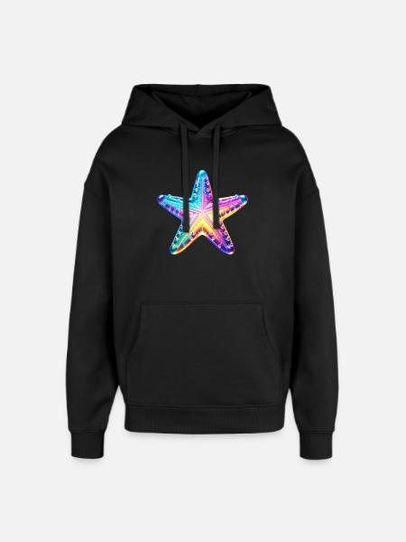 Starfish - Oversized Unisex Hoodie by Stanley/Stella - black