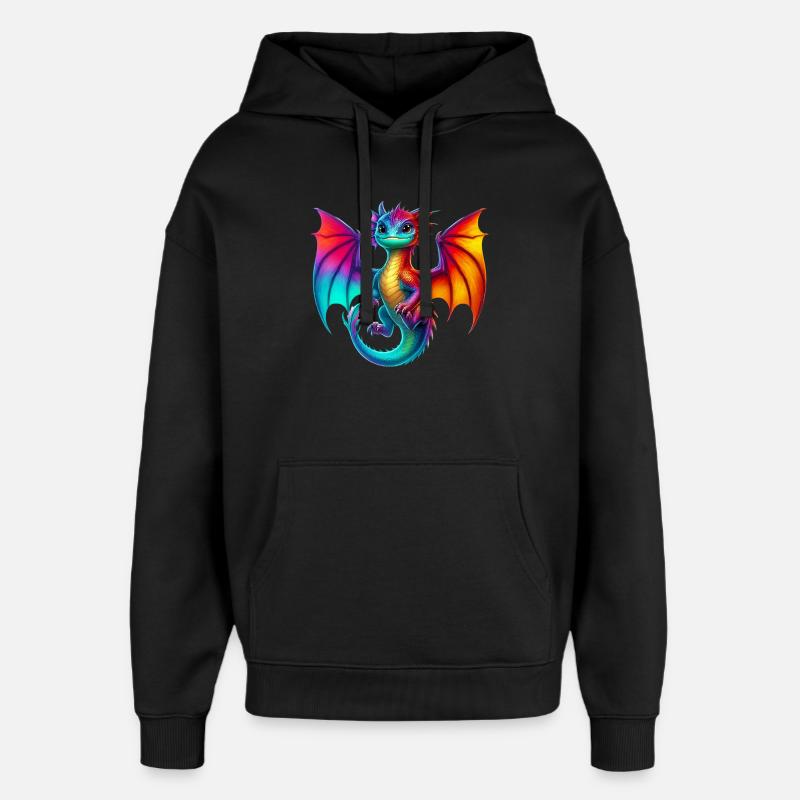 Drache - Oversized Unisex Hoodie von Stanley/Stella - Schwarz