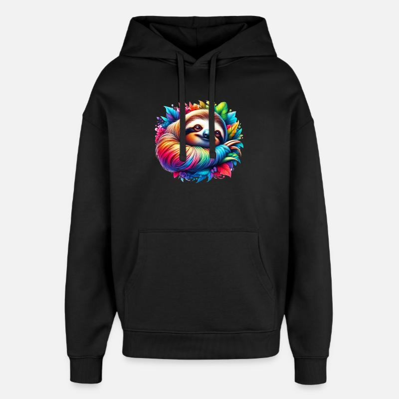 Paresse - Sweat à capuche unisexe Stanley/Stella Oversized - noir