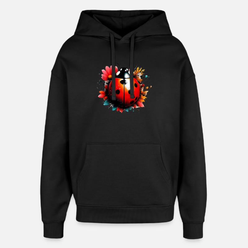 Coccinelle - Sweat à capuche unisexe Stanley/Stella Oversized - noir