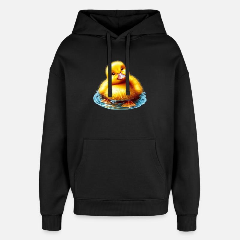 Caneton Canard Canard Canard - Sweat à capuche unisexe Stanley/Stella Oversized - noir