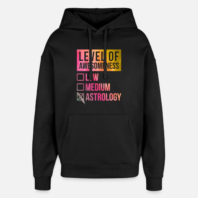 astrologie - Sweat à capuche unisexe Stanley/Stella Oversized - noir