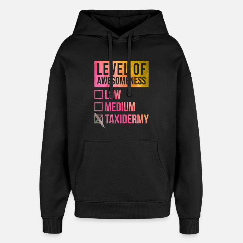 taxidermie - Sweat à capuche unisexe Stanley/Stella Oversized - noir