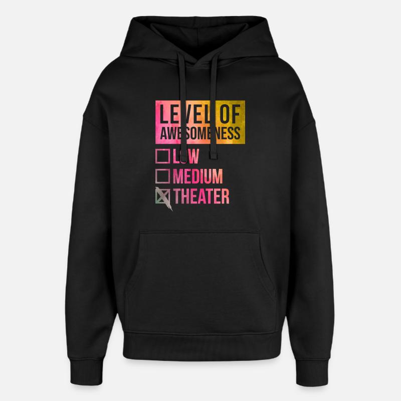 théâtre - Sweat à capuche unisexe Stanley/Stella Oversized - noir