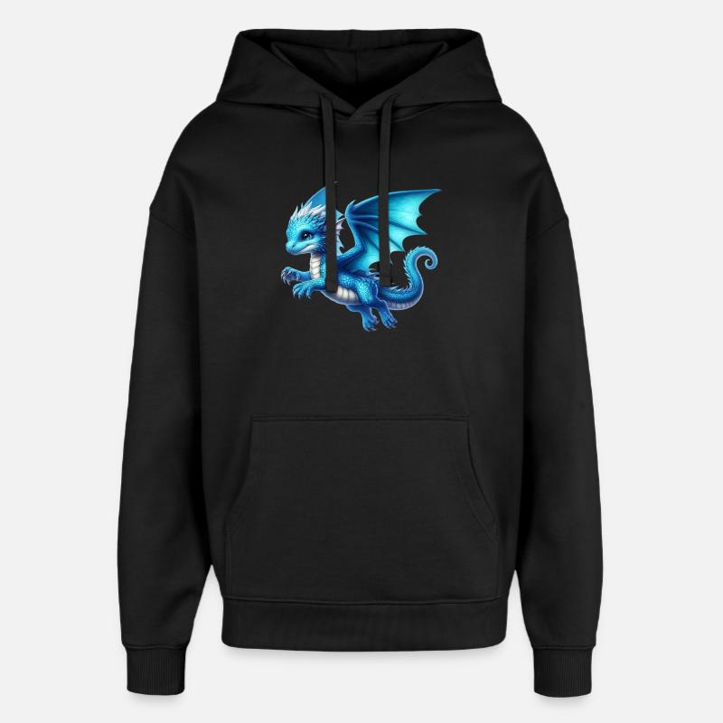 Dragon - Oversized Unisex Hoodie by Stanley/Stella - black