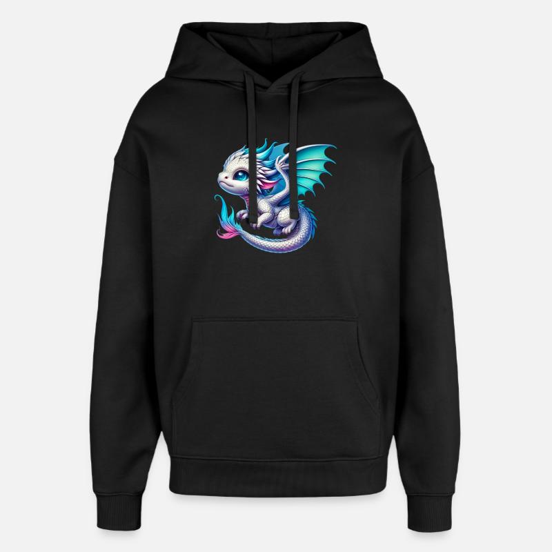 Drache - Oversized Unisex Hoodie von Stanley/Stella - Schwarz