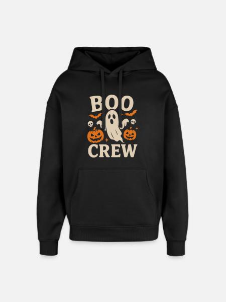 Boo Crew Halloween  - Oversized Unisex Hoodie von Stanley/Stella - Schwarz