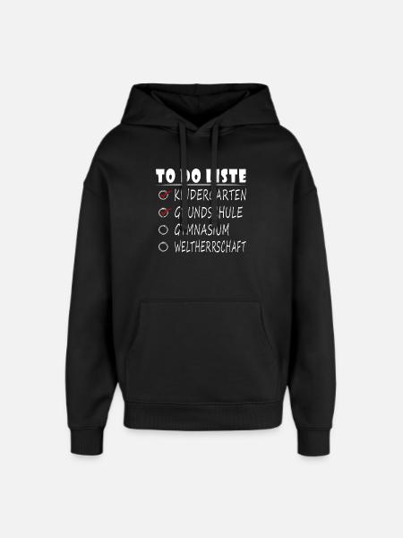 Einschulung Gymnasium 5. Klasse Gymnasiast - Oversized Unisex Hoodie von Stanley/Stella - Schwarz