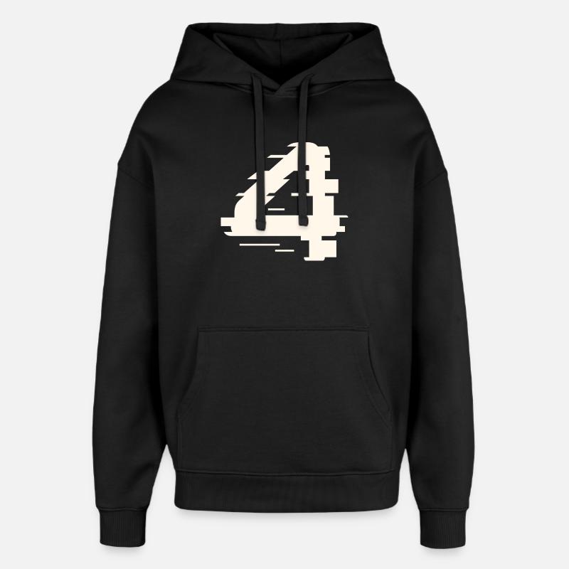 4 - Sweat à capuche unisexe Stanley/Stella Oversized - noir