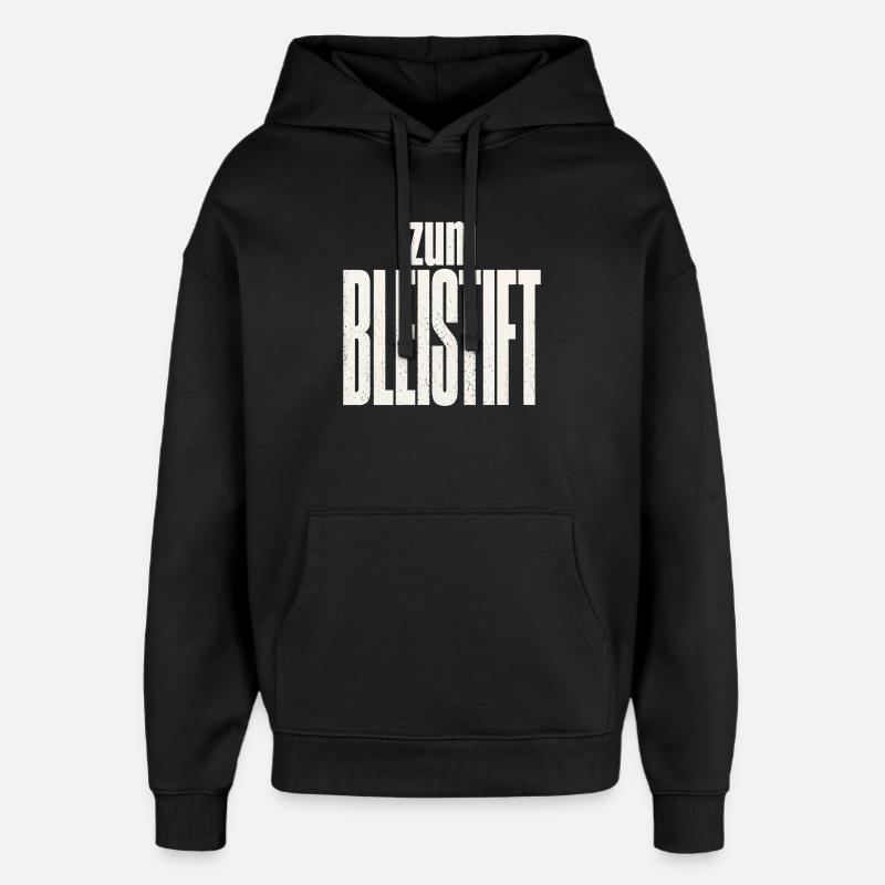 Zum Bleistift - Oversized Unisex Hoodie von Stanley/Stella - Schwarz