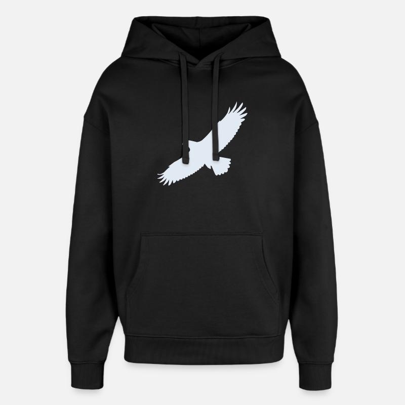Eagle - Oversized Unisex Hoodie by Stanley/Stella - black