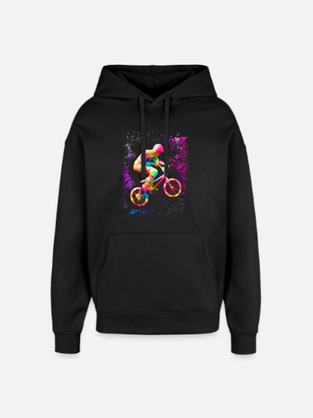 BMX for children | BMX Bike | Clothing Children - Oversized Unisex Hoodie by Stanley/Stella - black