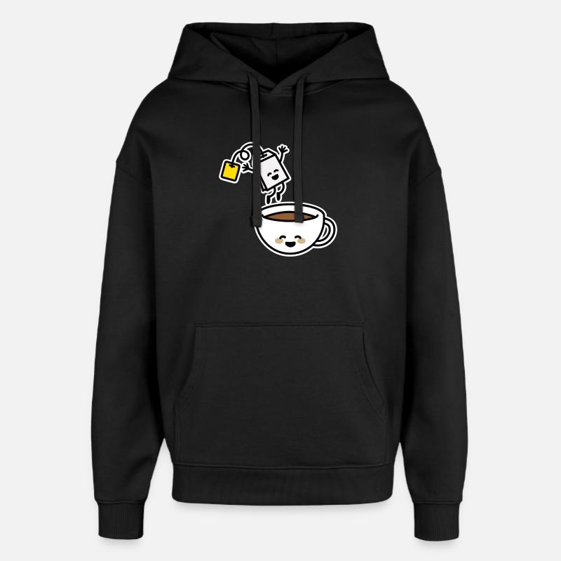Thé teet tee-teet teet teet - Sweat à capuche unisexe Stanley/Stella Oversized - noir
