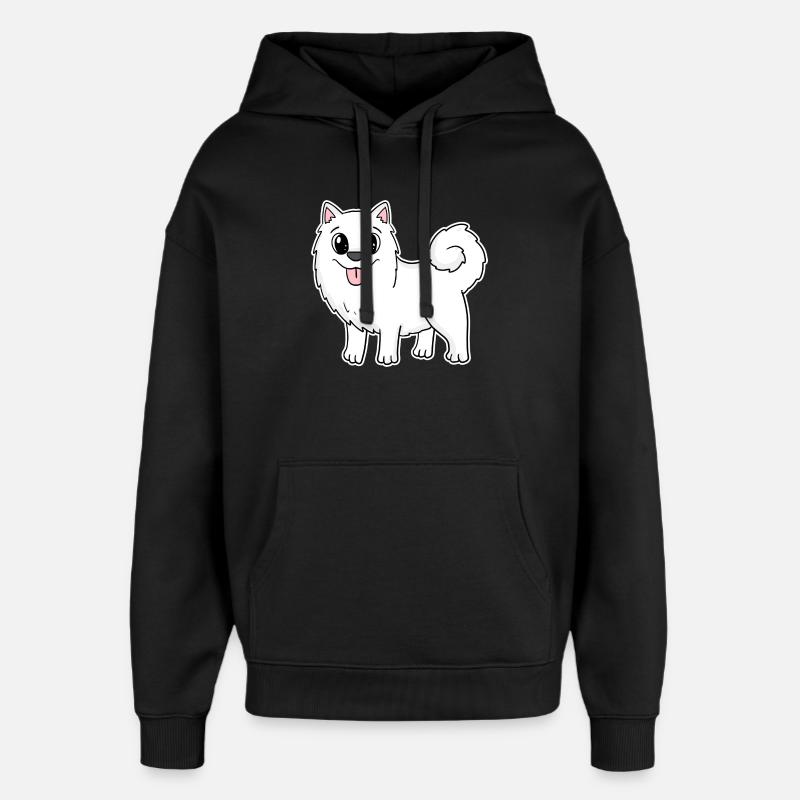 Samoyède Chien Races Chiens Chiens - Sweat à capuche unisexe Stanley/Stella Oversized - noir