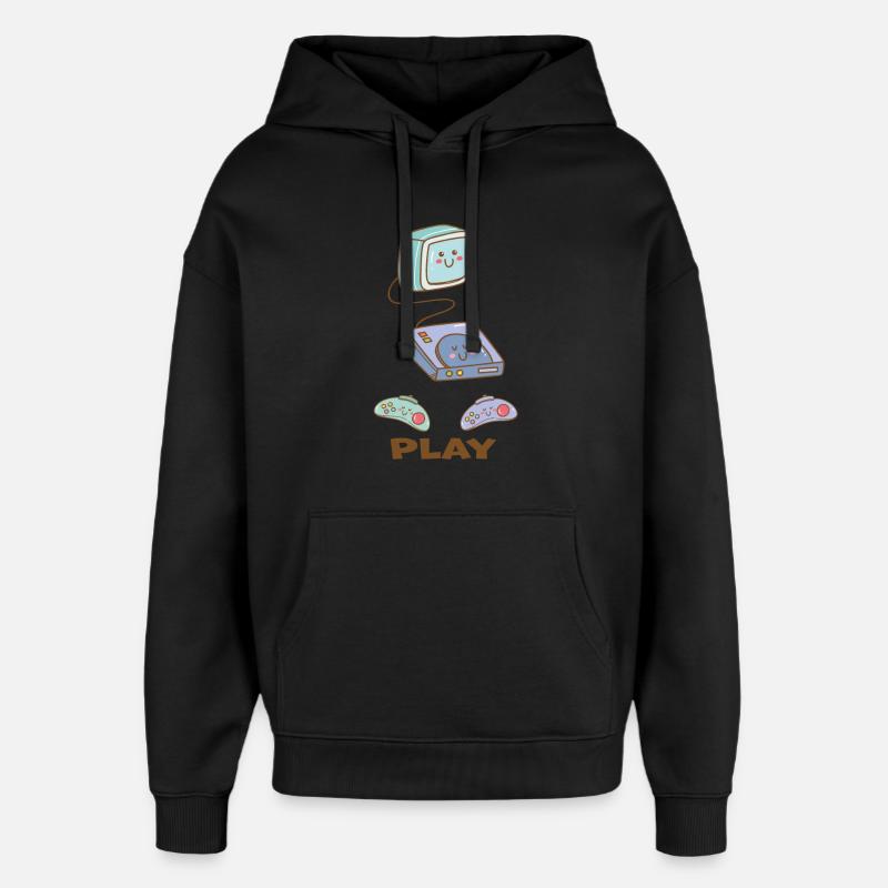 Kawaii Gaming - Amusement doux! - Sweat à capuche unisexe Stanley/Stella Oversized - noir