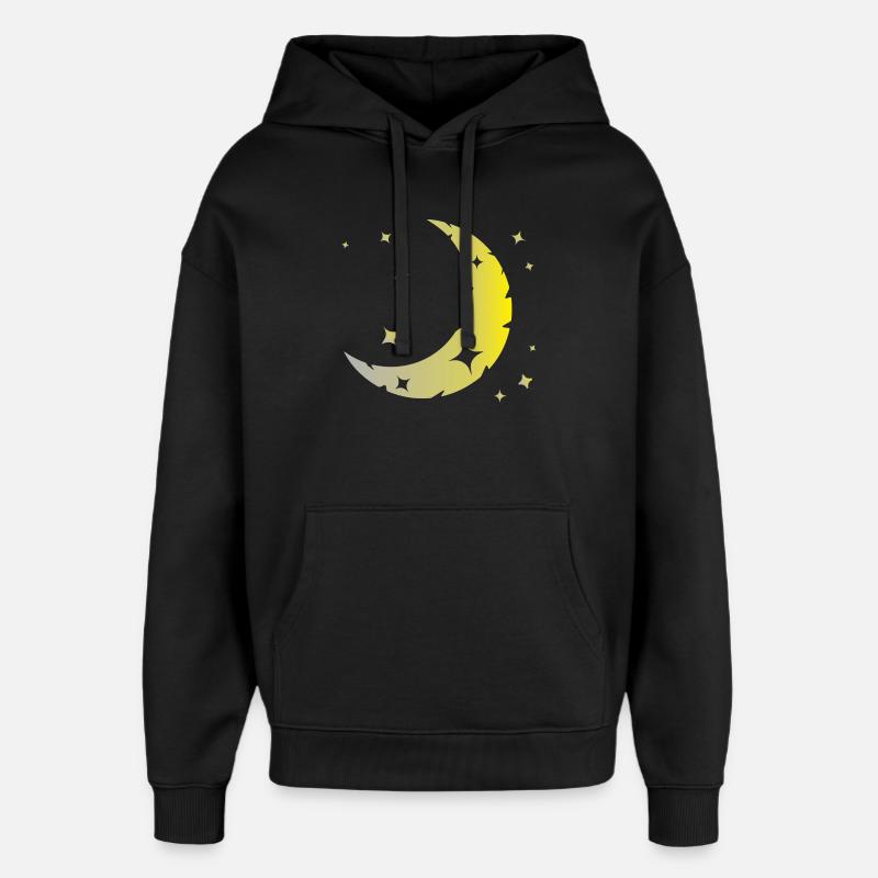 La lune et les étoiles - Sweat à capuche unisexe Stanley/Stella Oversized - noir