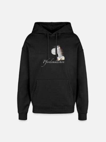 Pferdemädchen Pferde Spruch Pferd - Oversized Unisex Hoodie von Stanley/Stella - Schwarz