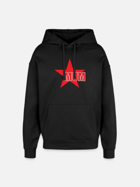 Maman d'Amour - Mother's Day - Oversized Unisex Hoodie by Stanley/Stella - black