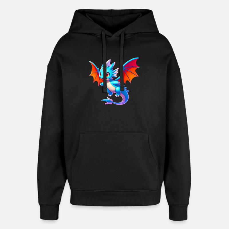 Drache - Oversized Unisex Hoodie von Stanley/Stella - Schwarz