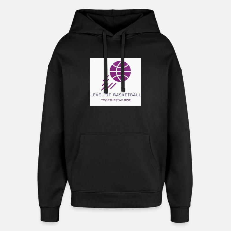 Basket-ball de niveau supérieur - Sweat à capuche unisexe Stanley/Stella Oversized - noir