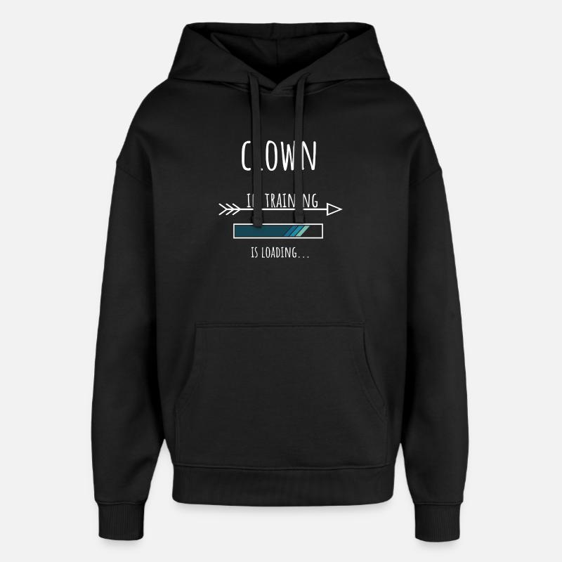 Clown Gift Profession Training Clown - Oversized Unisex Hoodie by Stanley/Stella - black