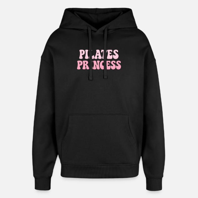 Princesse Pilates - Sweat à capuche unisexe Stanley/Stella Oversized - noir