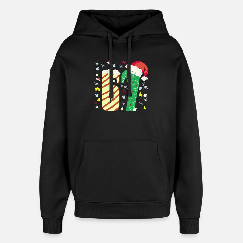 67 Noël - Sweat à capuche unisexe Stanley/Stella Oversized - noir